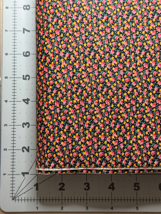 Vintage Fabric - Pink & Yellow Floral