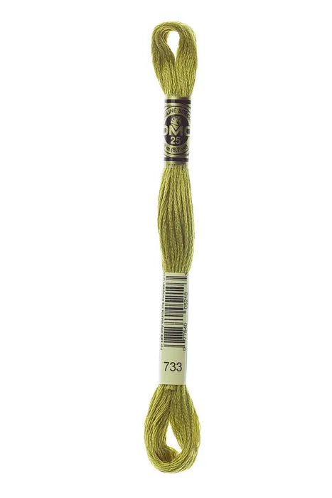 733 Golden Green | DMC Six-Strand Embroidery Floss