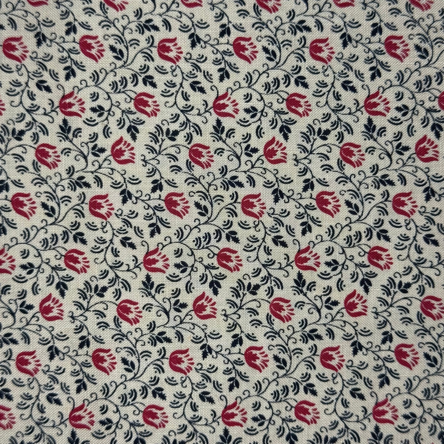 Vintage Fabric - Neutral Large Floral