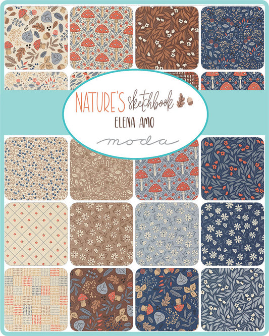 Natures Sketchbook Fat Quarter Bundle 33 Pieces Moda Precuts