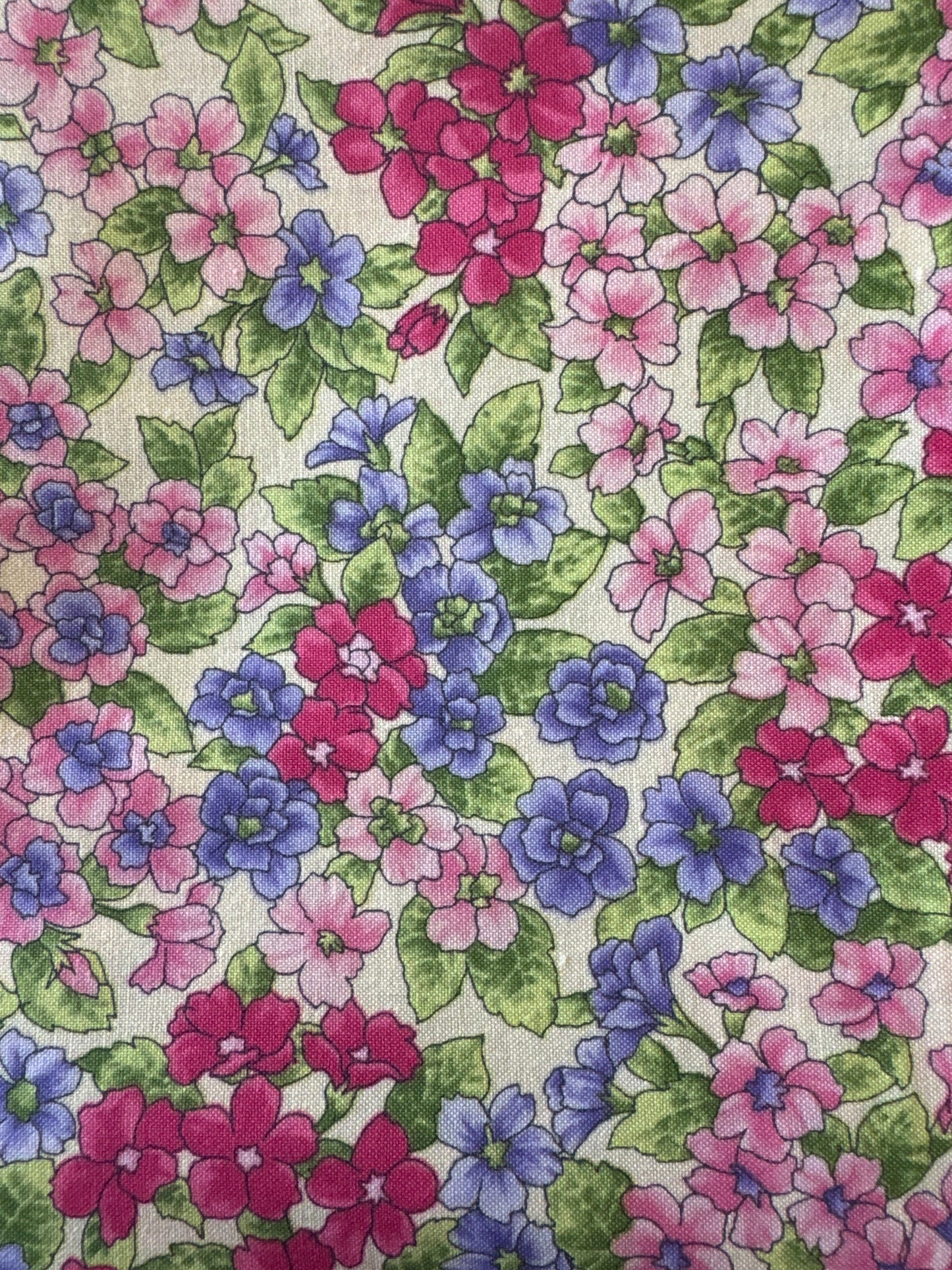 Vintage Fabric - Pink Florals