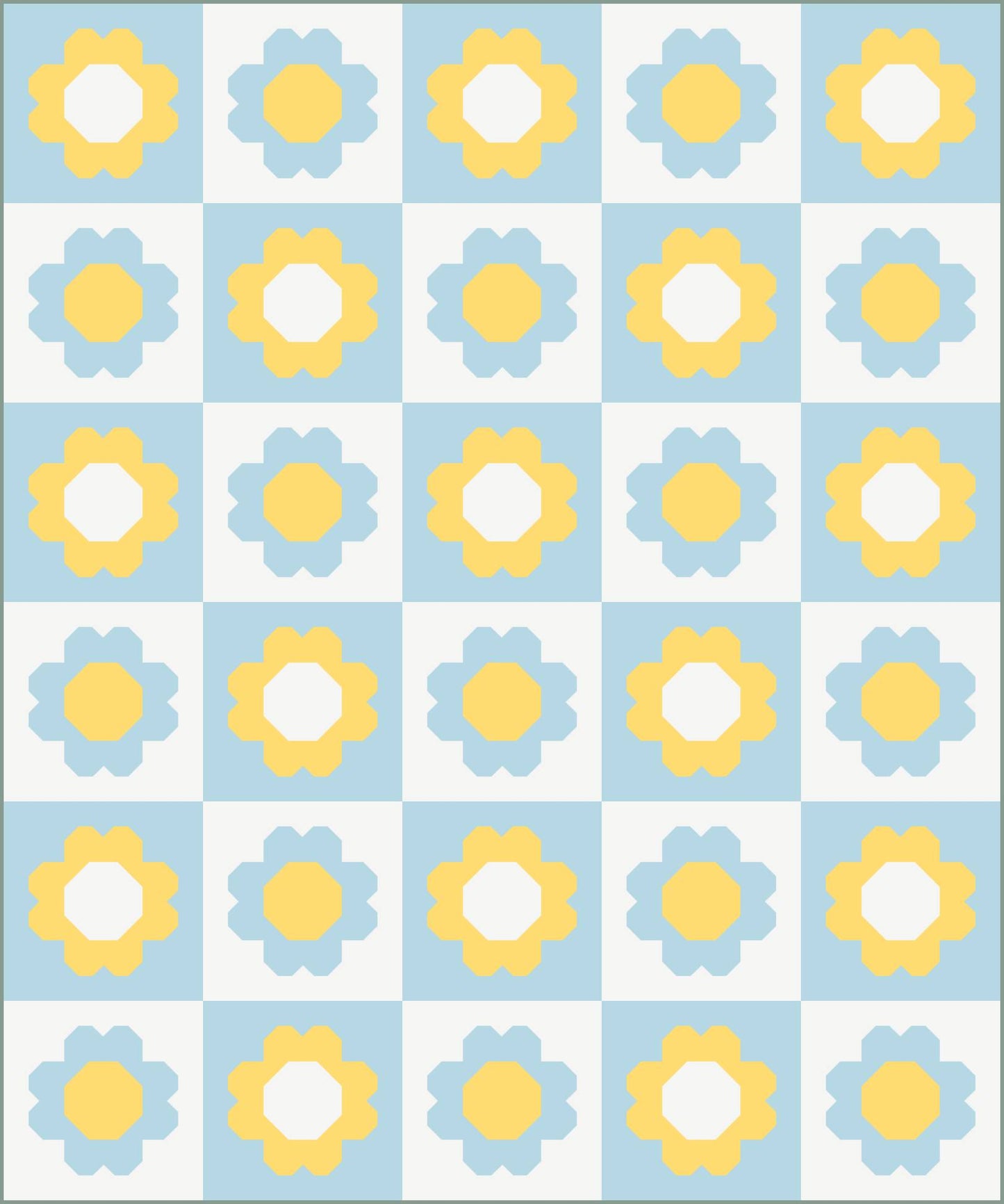 Best Buds Quilt Top Kit - Throw Size - Curated by Habernashery