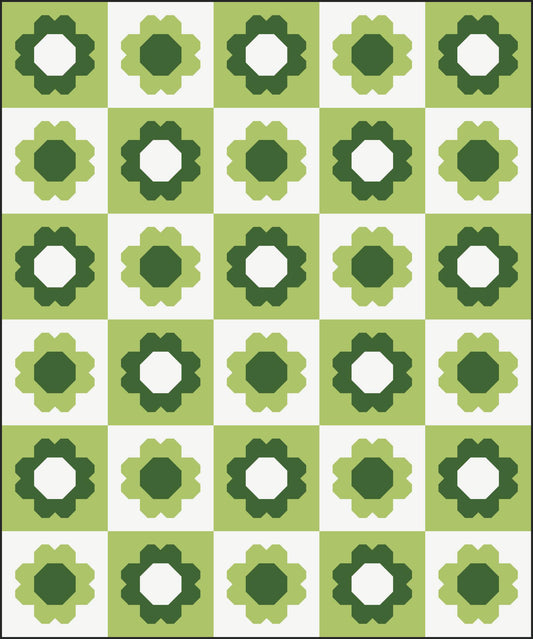 Best Buds Quilt Top Kit - Throw Size - Curated by Habernashery