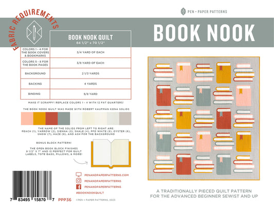 Book Nook Quilt Kit - Curated by Habernashery
