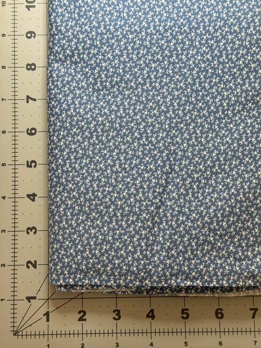 Vintage Fabric - Small Blue Floral