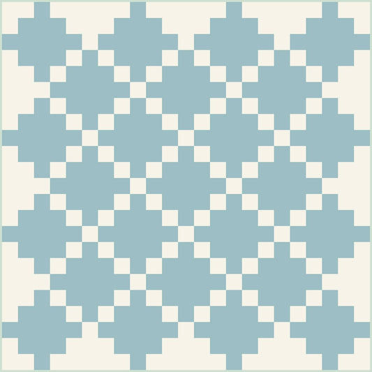 Celtic Crossing 2.0 - Baby Quilt Top Kit (Traditional/Solid Colorway) - Curated by Habernashery