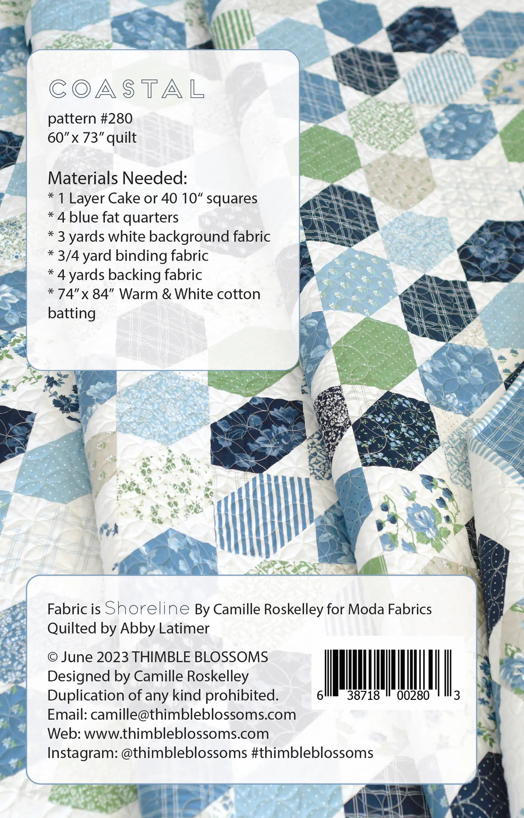 Coastal Quilt Pattern | Thimble Blossoms