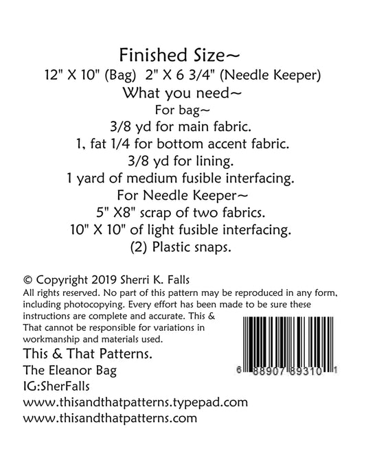 The Eleanor Wristlet Sewing Pattern