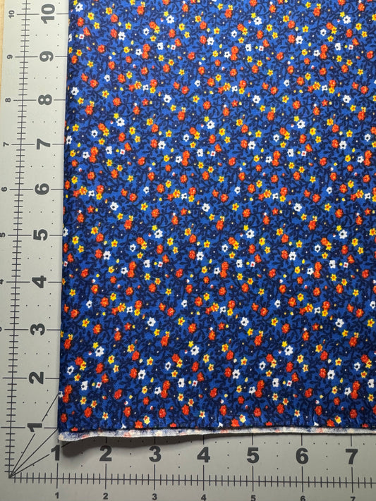 Vintage Fabric - Blue Floral