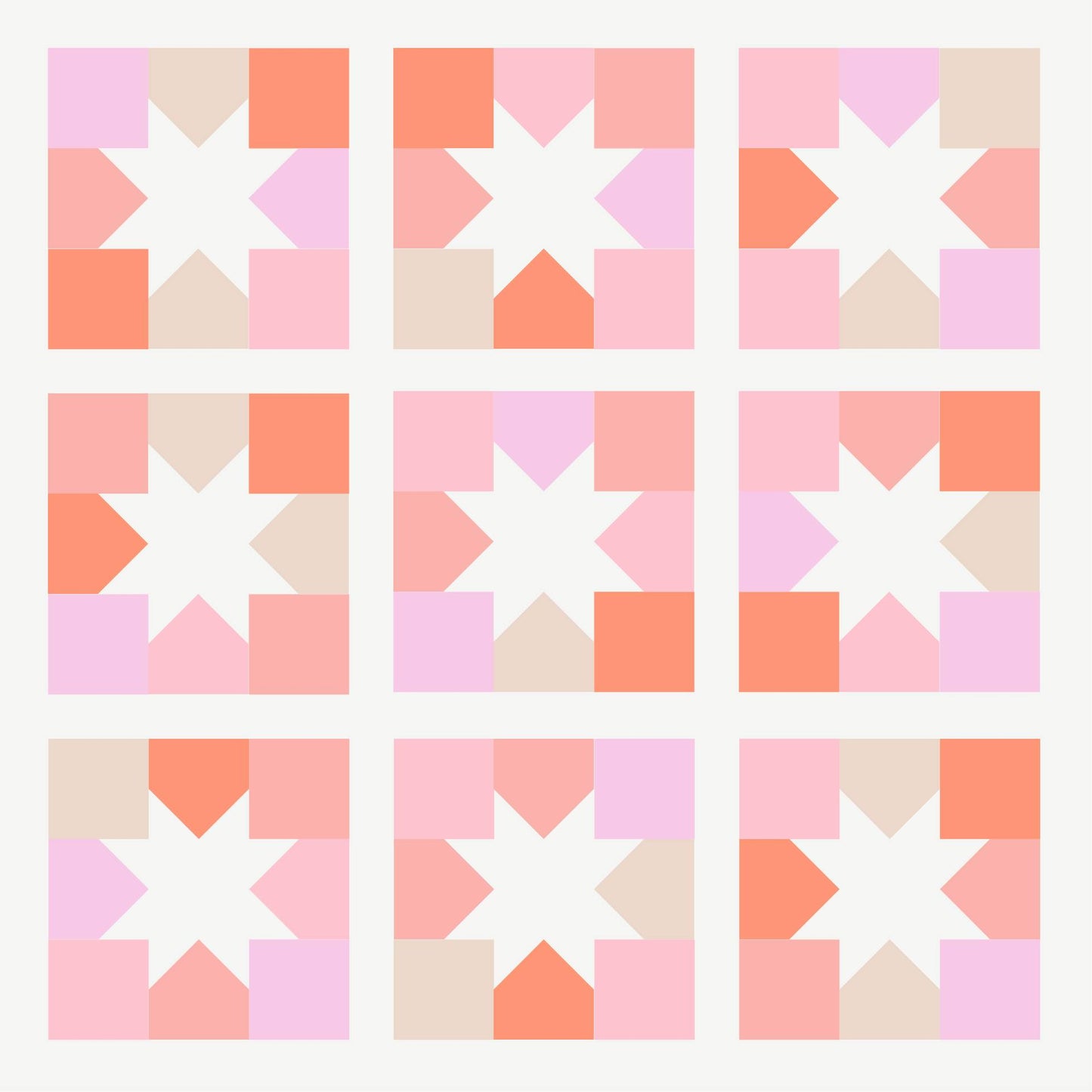 Joyful Stars Quilt Kit - Baby Size - Curated by Habernashery