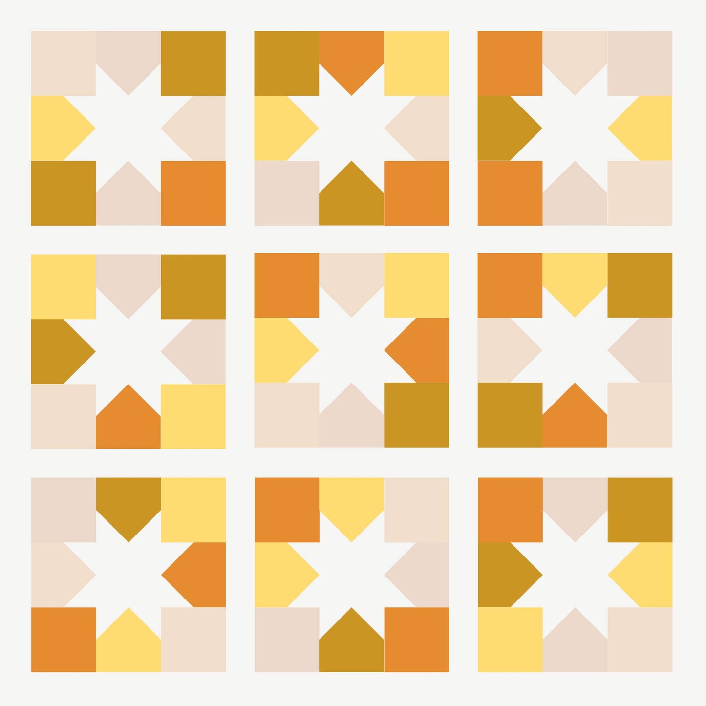 Joyful Stars Quilt Kit - Baby Size - Curated by Habernashery