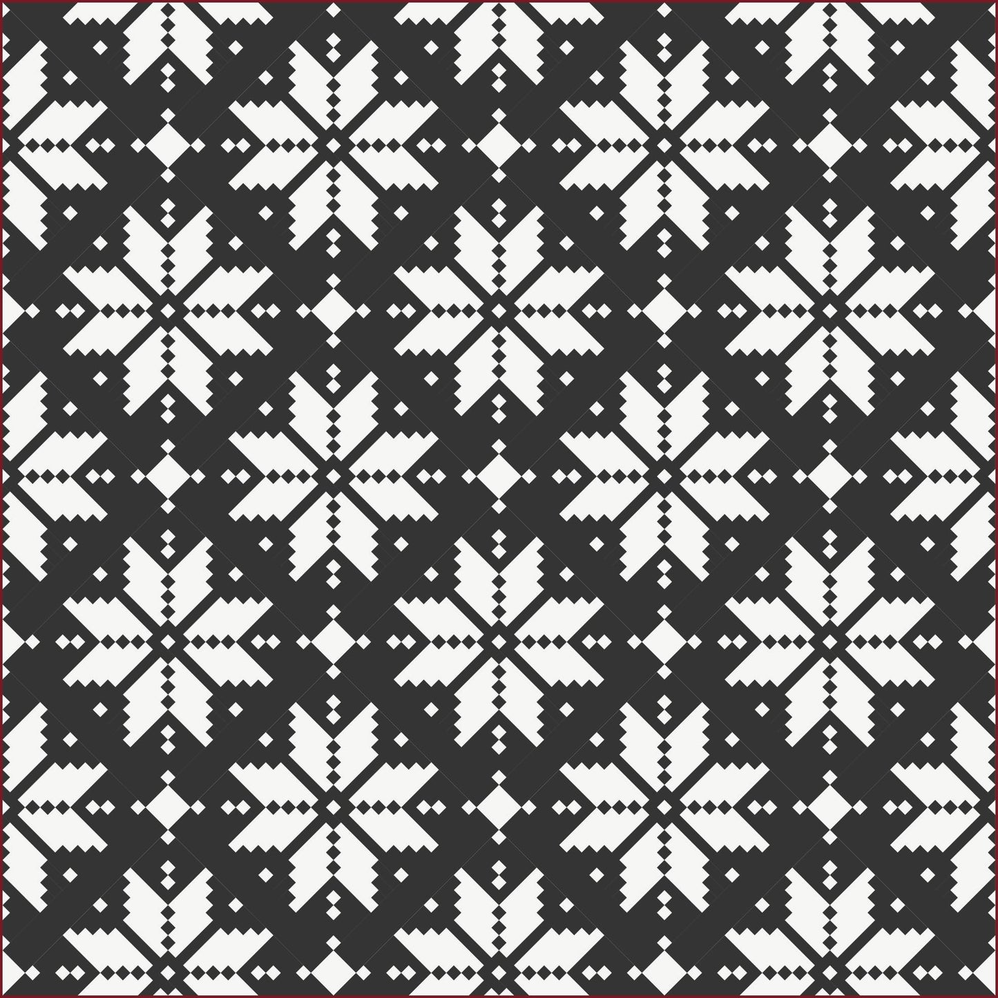 Knitted Star (Traditional/Bed Size) Fabric Quilt Kit - Curated by Habernashery