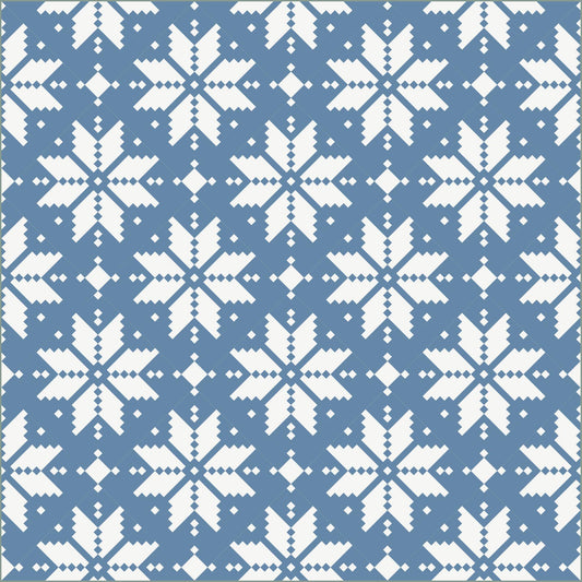 Knitted Star (Traditional/Bed Size) Fabric Quilt Kit - Curated by Habernashery