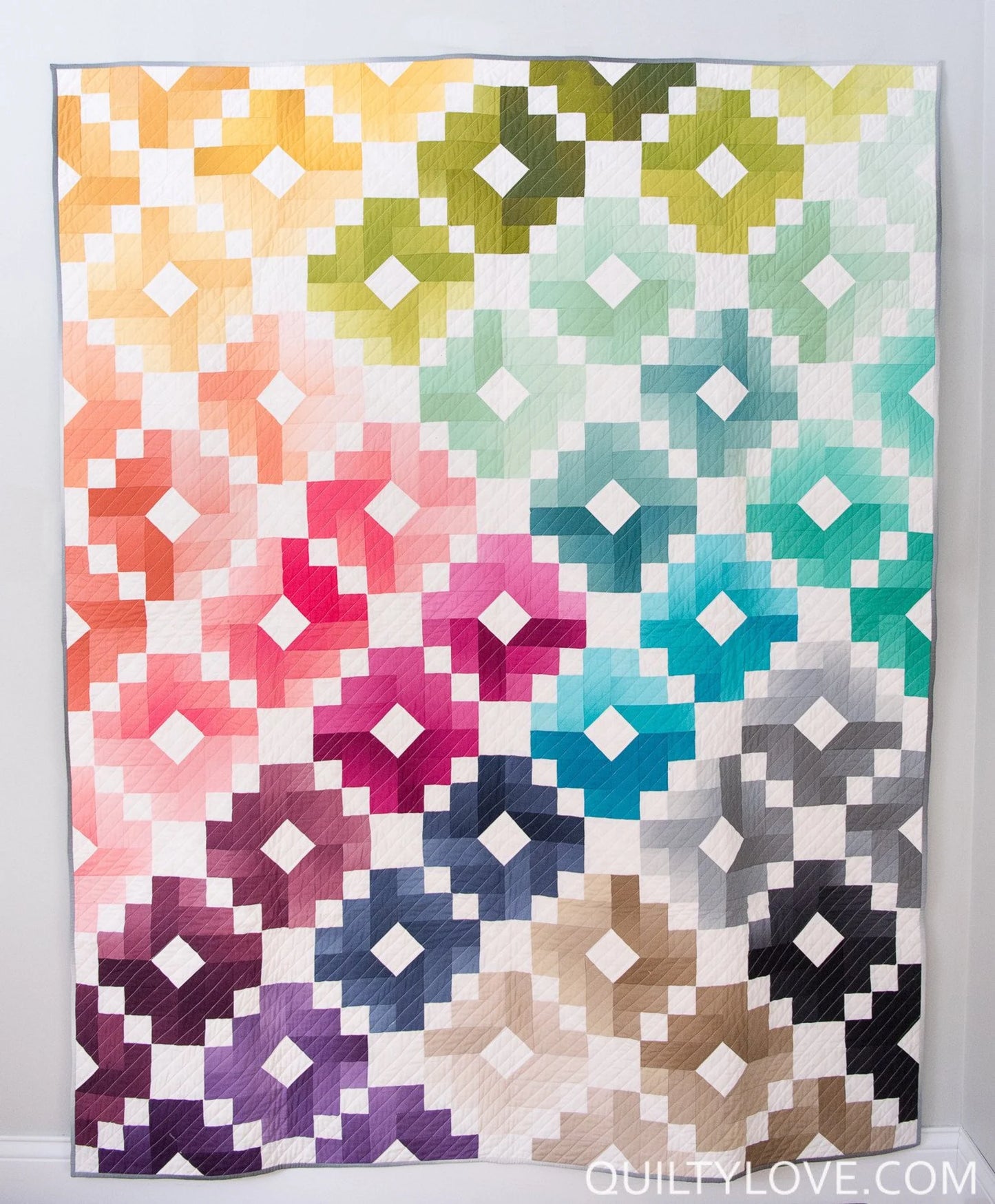 Ombre Gems Quilt Pattern | Quilty Love