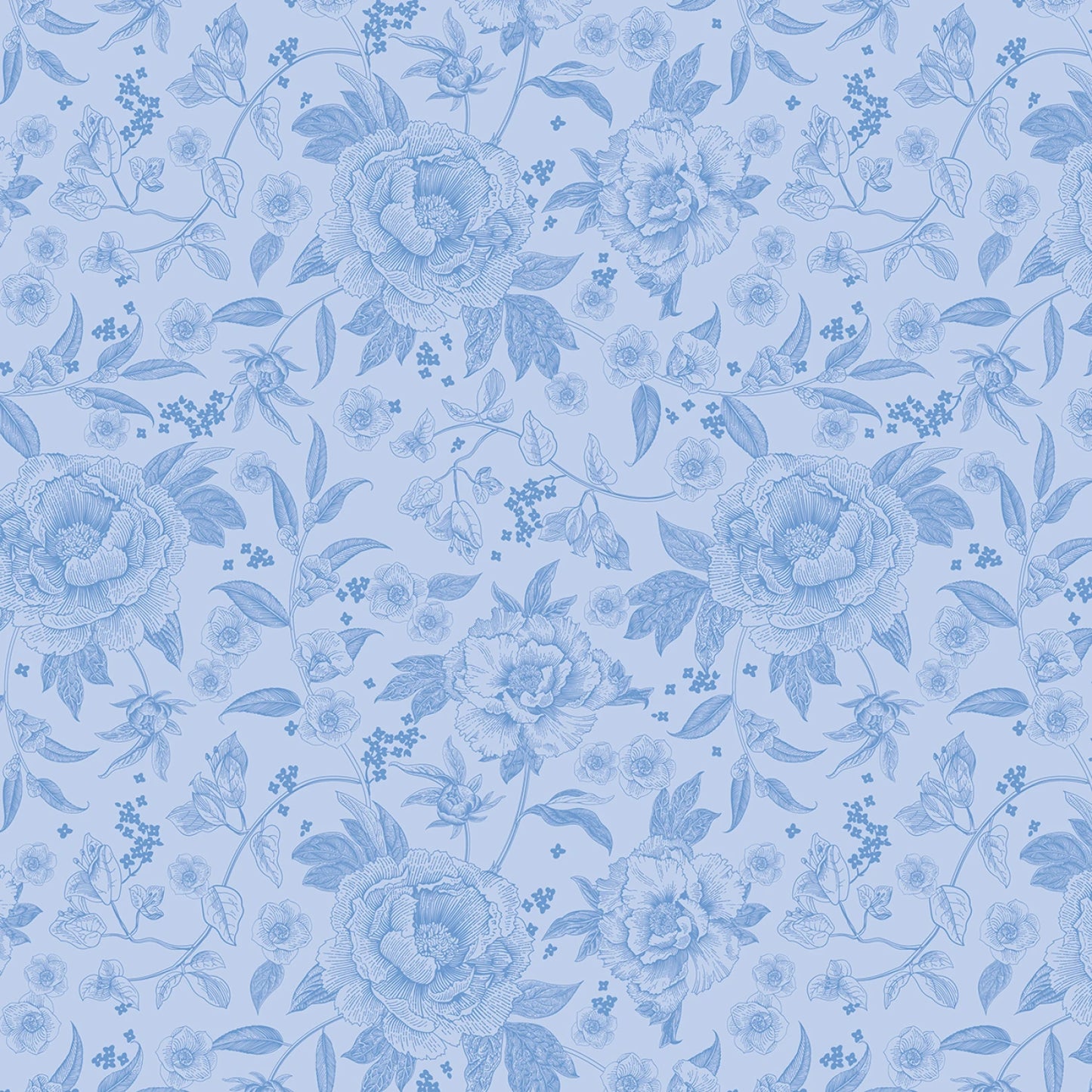 Penelope 1 Yard Bundle Sky, 8 Pcs Quilting Fabric | Riley Blake Designs