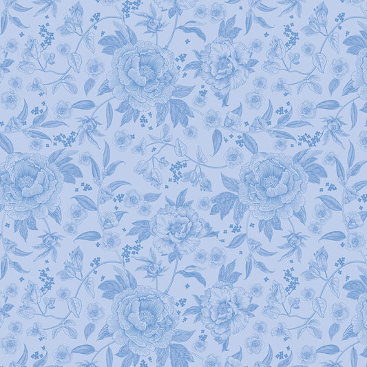 Penelope 1 Yard Bundle Sky, 8 Pcs Quilting Fabric | Riley Blake Designs