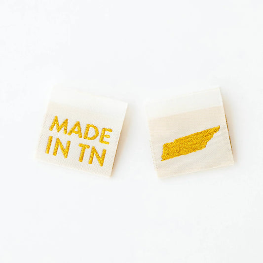 Made in Tennessee Gold Woven Labels