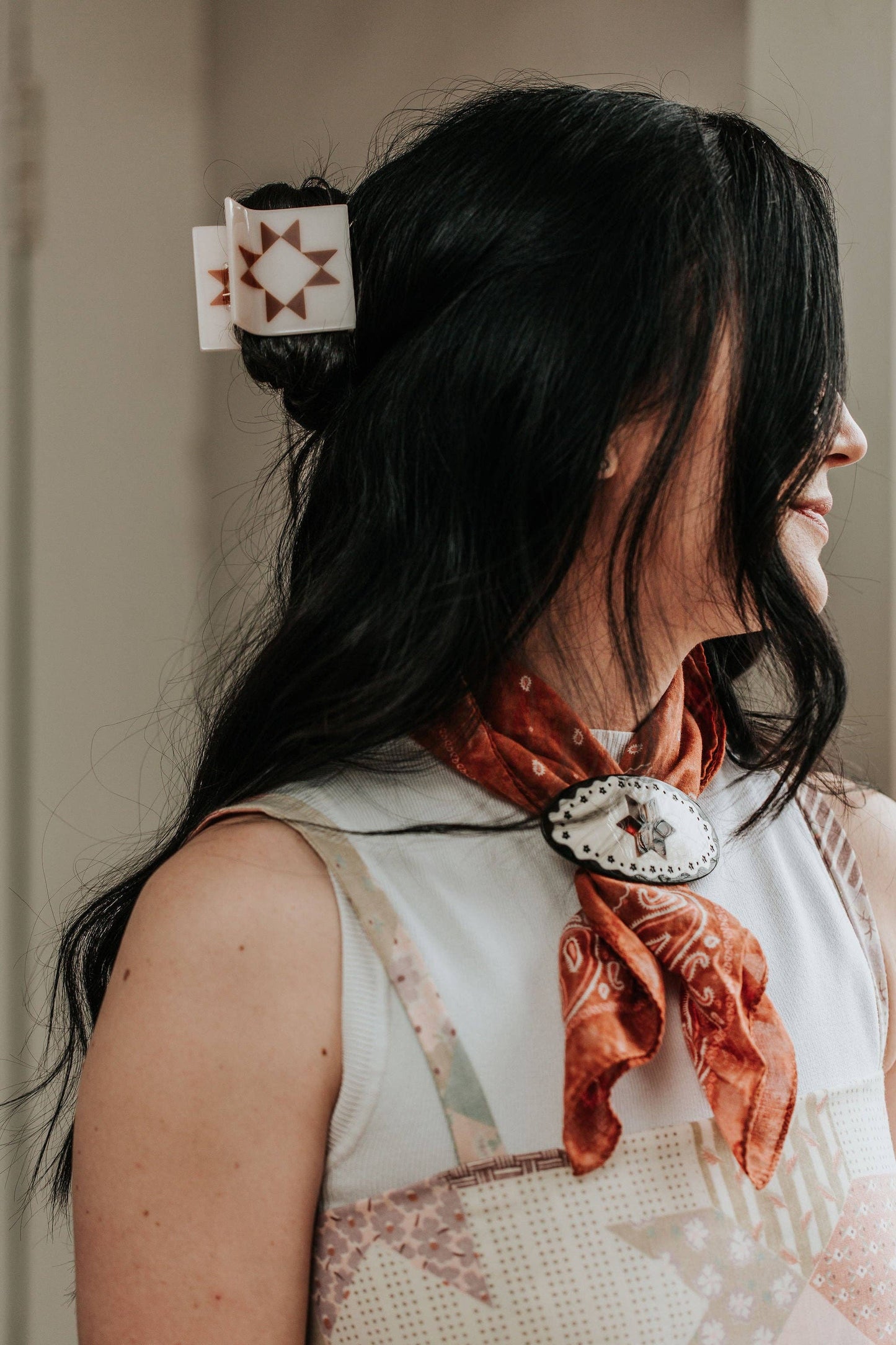 Cinnamon Sawtooth Star Claw (S) Hair Clip