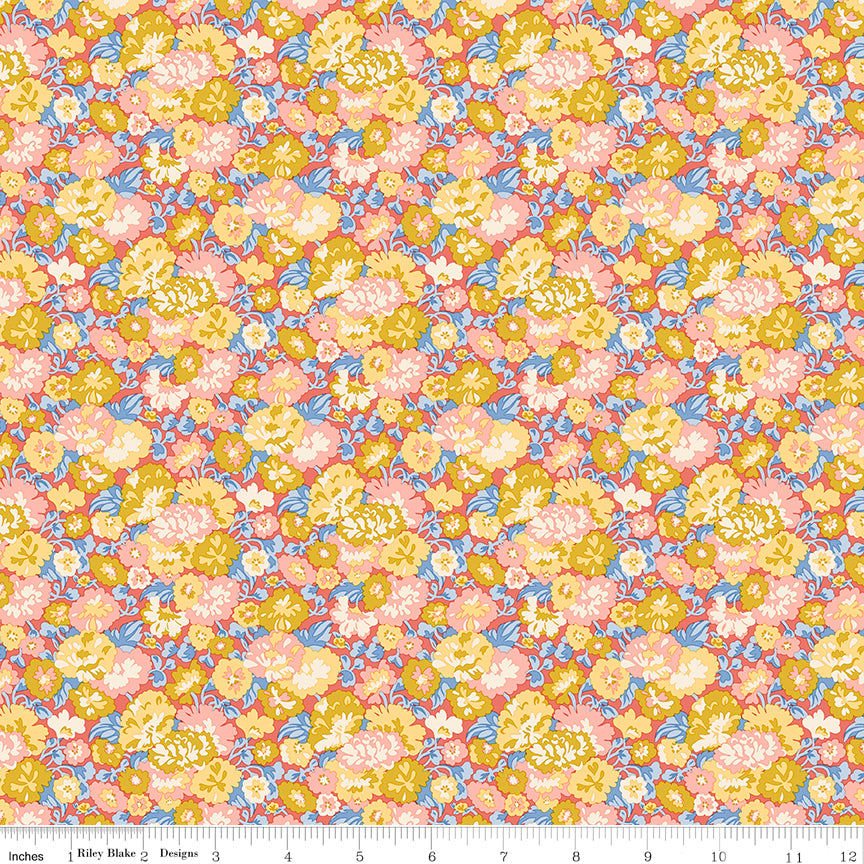 Liberty Palace Gardens Buckingham Blooms B Quilting Fabric | Liberty Fabrics