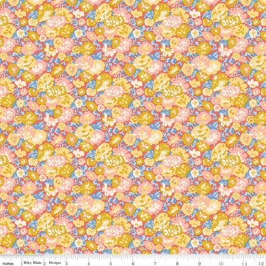 Liberty Palace Gardens Buckingham Blooms B Quilting Fabric | Liberty Fabrics