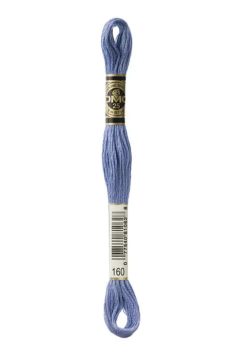 160 Stormy Blue | DMC Six-Strand Embroidery Floss