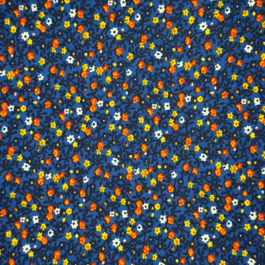 Vintage Fabric - Blue Floral