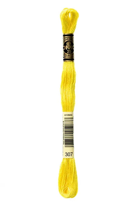 307 Lemon | DMC Six-Strand Embroidery Floss