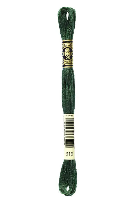 319 Shaded Green | DMC Six-Strand Embroidery Floss
