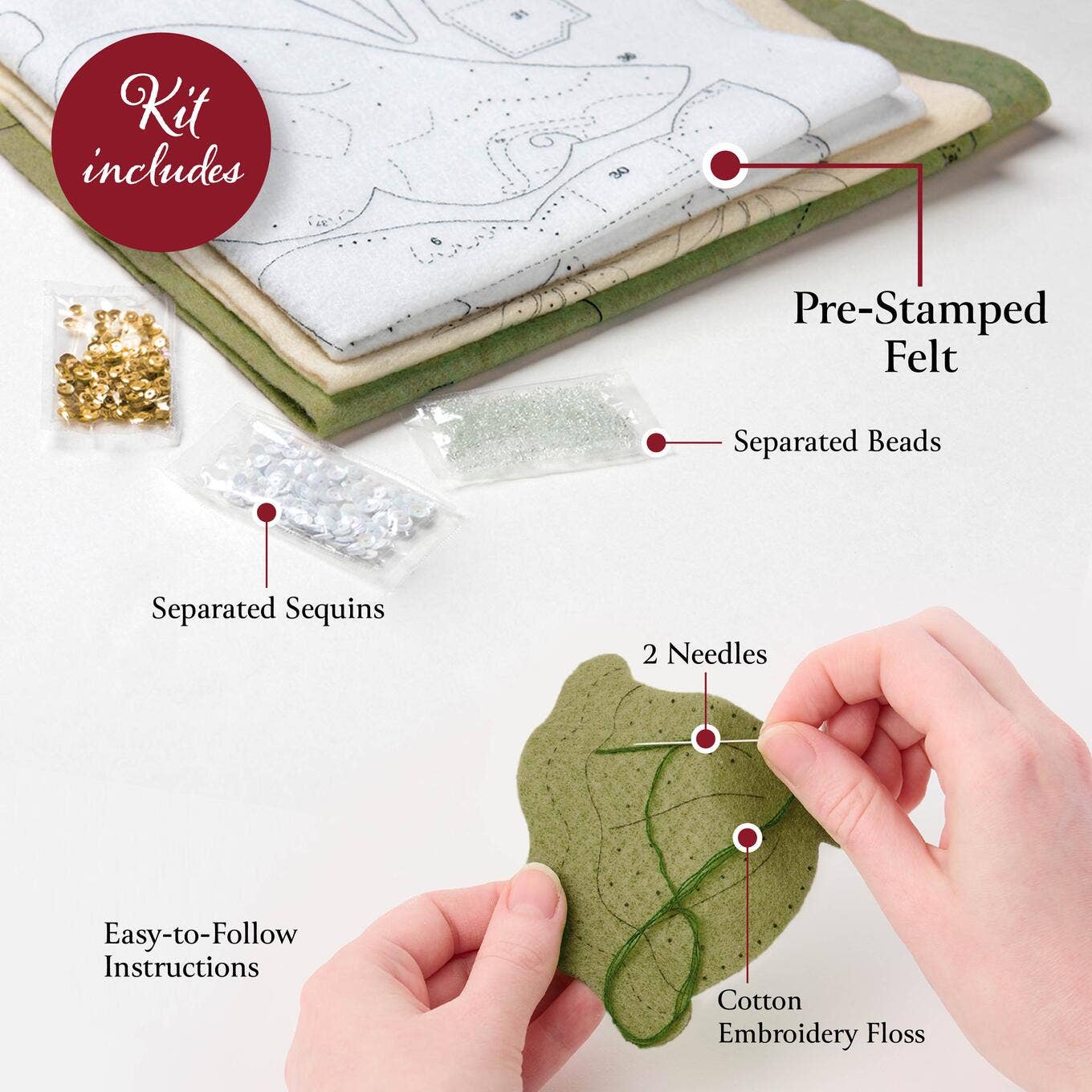 Bucilla ® Seasonal Felt Ornaments Kit - Boots & Bling