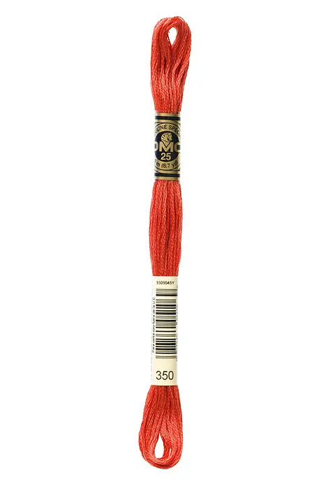 350 Vermillion | DMC Six-Strand Embroidery Floss