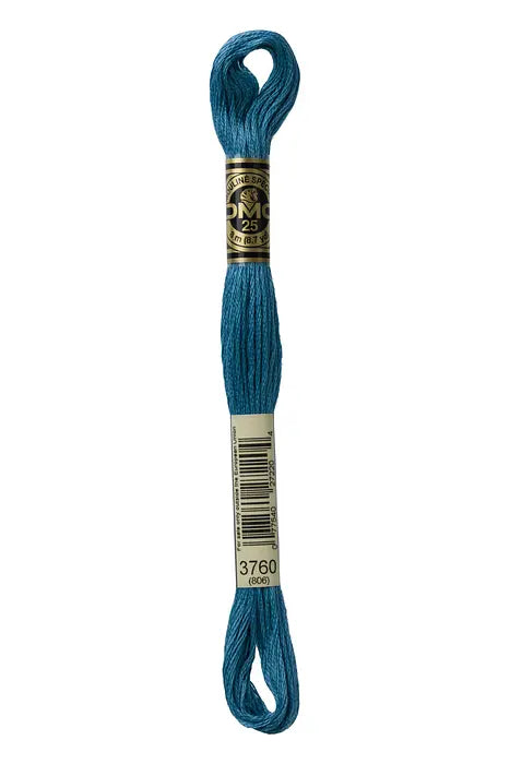 3760 Fjord Blue | DMC Six-Strand Embroidery Floss