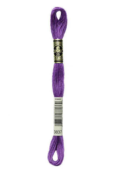 3837 Metallic Purple | DMC Six-Strand Embroidery Floss