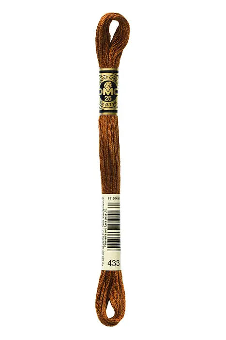 433 Chocolate | DMC Six-Strand Embroidery Floss