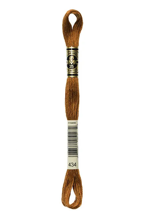 434 Cigar Brown | DMC Six-Strand Embroidery Floss