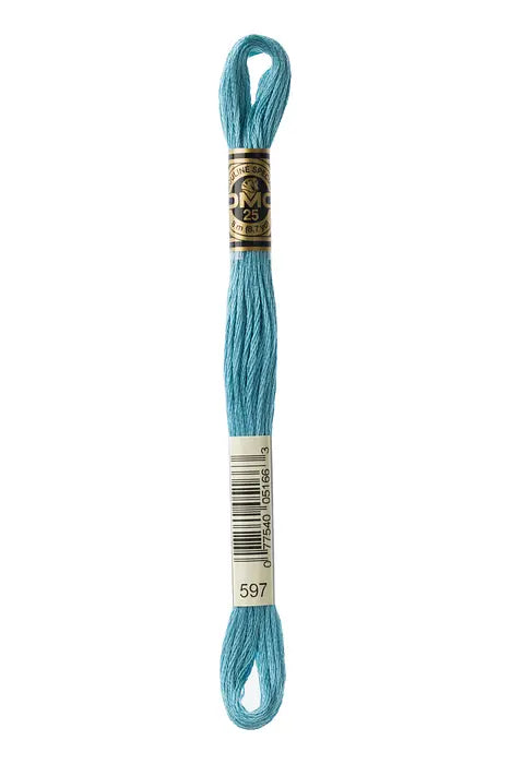 597 Pack Ice Blue | DMC Six-Strand Embroidery Floss