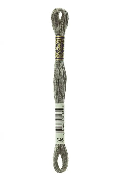 646 Smoke Grey | DMC Six-Strand Embroidery Floss