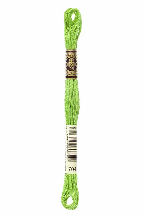 704 Lime | DMC Six-Strand Embroidery Floss