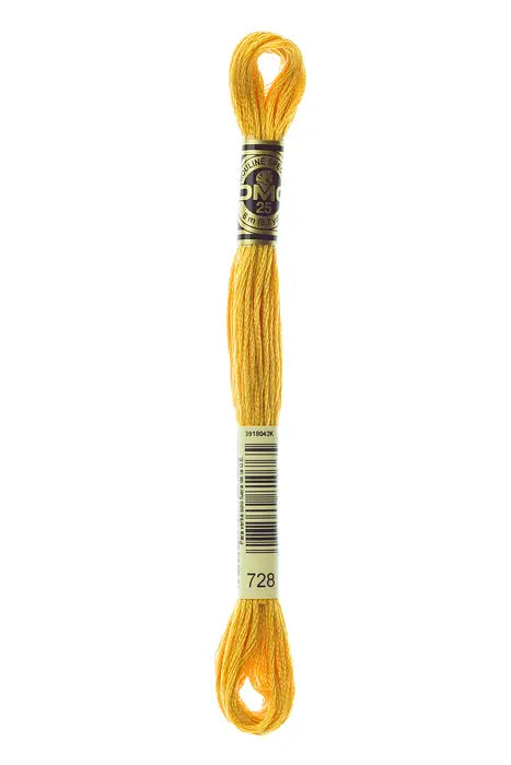 728 Mustard | DMC Six-Strand Embroidery Floss