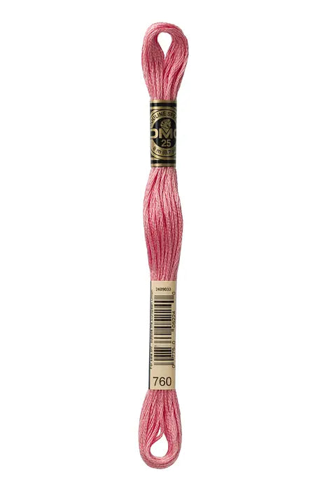 760 Dusty Pink | DMC Six-Strand Embroidery Floss