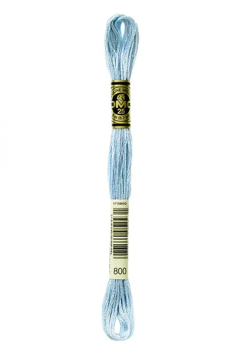 800 Sky Blue | DMC Six-Strand Embroidery Floss