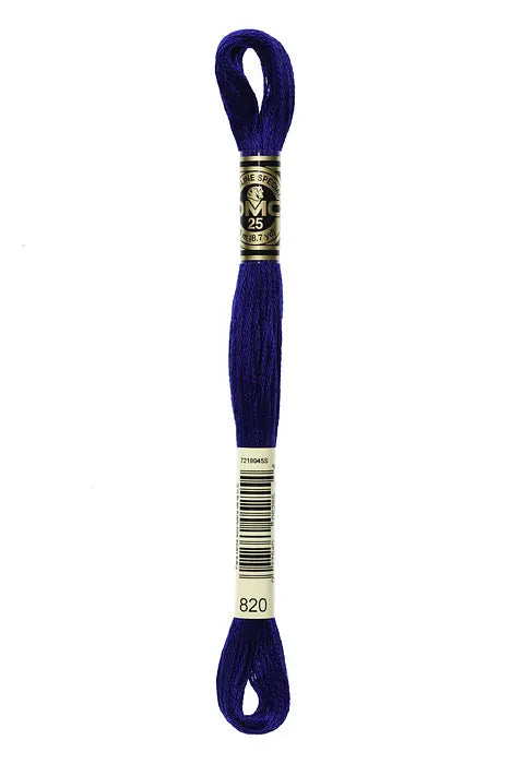 820 Royal Blue | DMC Six-Strand Embroidery Floss