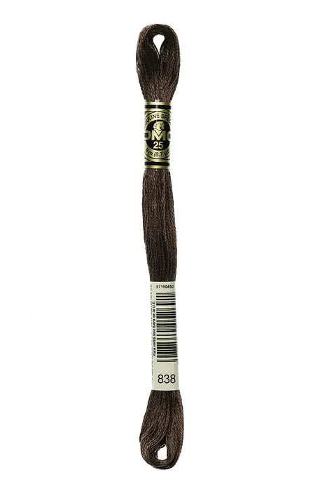 838 Dark Wood | DMC Six-Strand Embroidery Floss