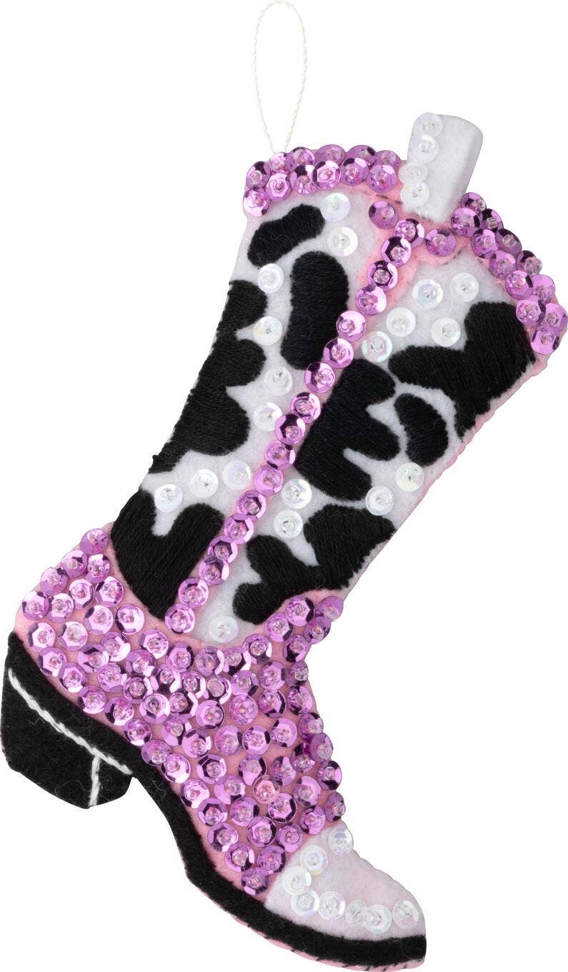 Bucilla ® Seasonal Felt Ornaments Kit - Boots & Bling