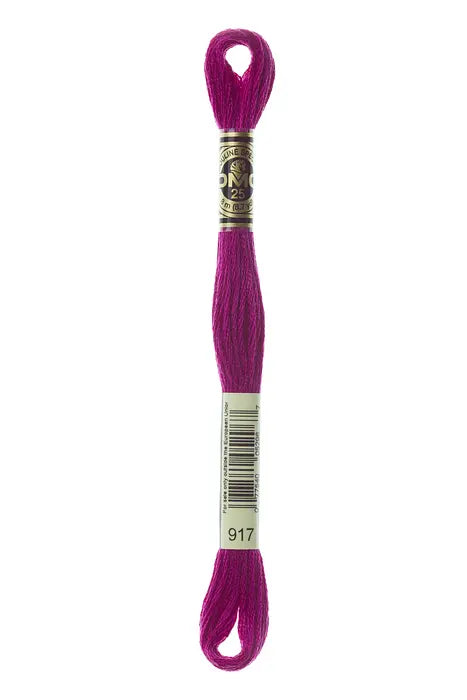 917 Dark Magenta | DMC Six-Strand Embroidery Floss