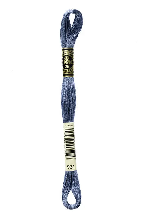 931 Blue Grey | DMC Six-Strand Embroidery Floss