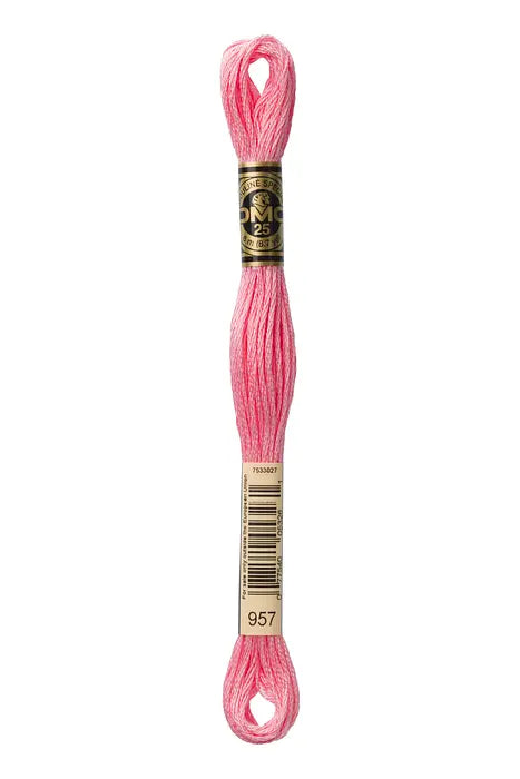 957 Bubblegum Pink | DMC Six-Strand Embroidery Floss