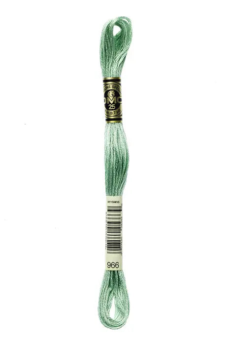 966 Pearlescent Soft Green | DMC Six-Strand Embroidery Floss