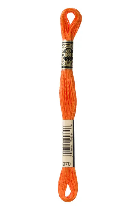 970 Neon Orange | DMC Six-Strand Embroidery Floss