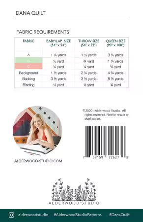 Dana Quilt Pattern | Alderwood Studio