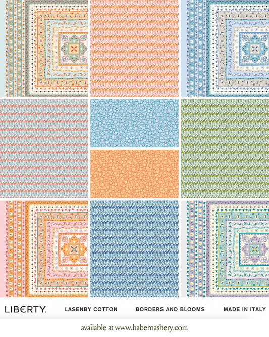 PREORDER: Liberty Borders and Blooms Fat Quarter Bundle, 10 Pcs.